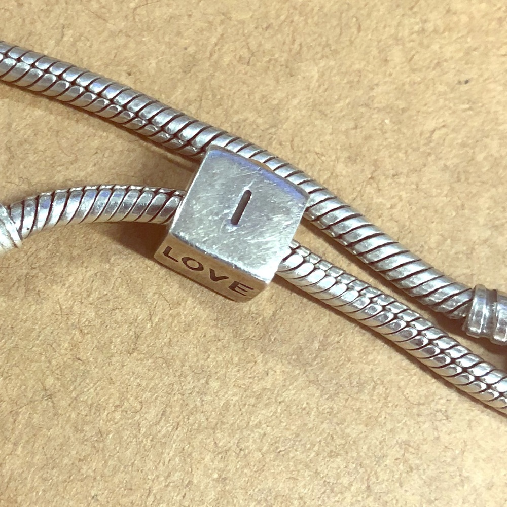 Sterling Silver Pandora I Love You Box Charm